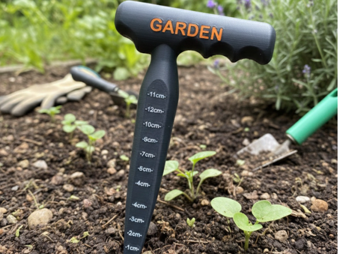 Attrezzo giardinaggio trapianto piantina seme buco