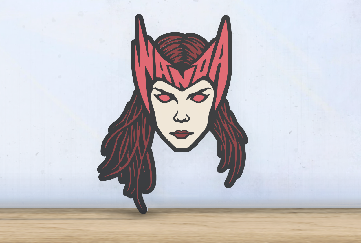 Wanda - Layered - Word Wall Art