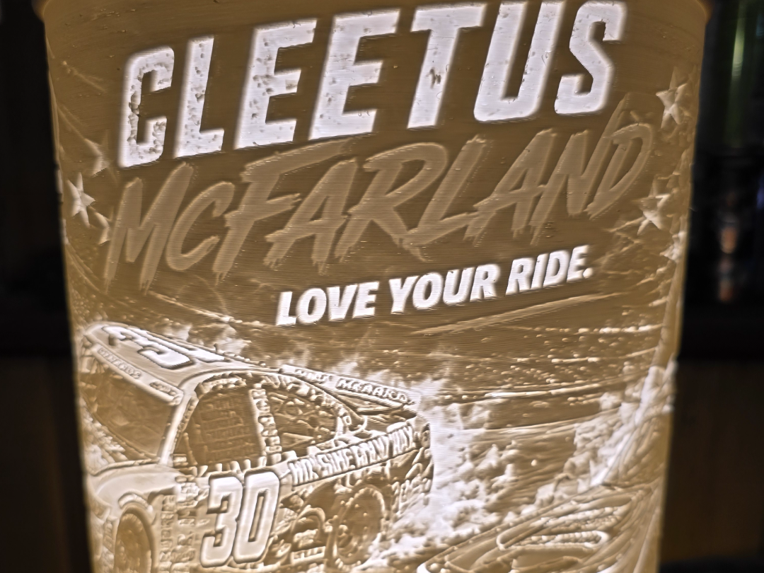 Cleetus Mcfarland 3 Nascars ARCA Lamp Shade