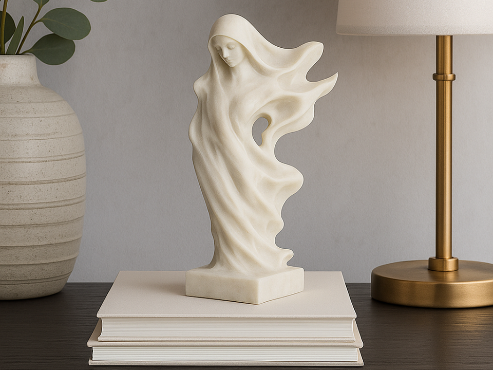 Ethereal Spirit Sculpture Flow Minimal Silhouette