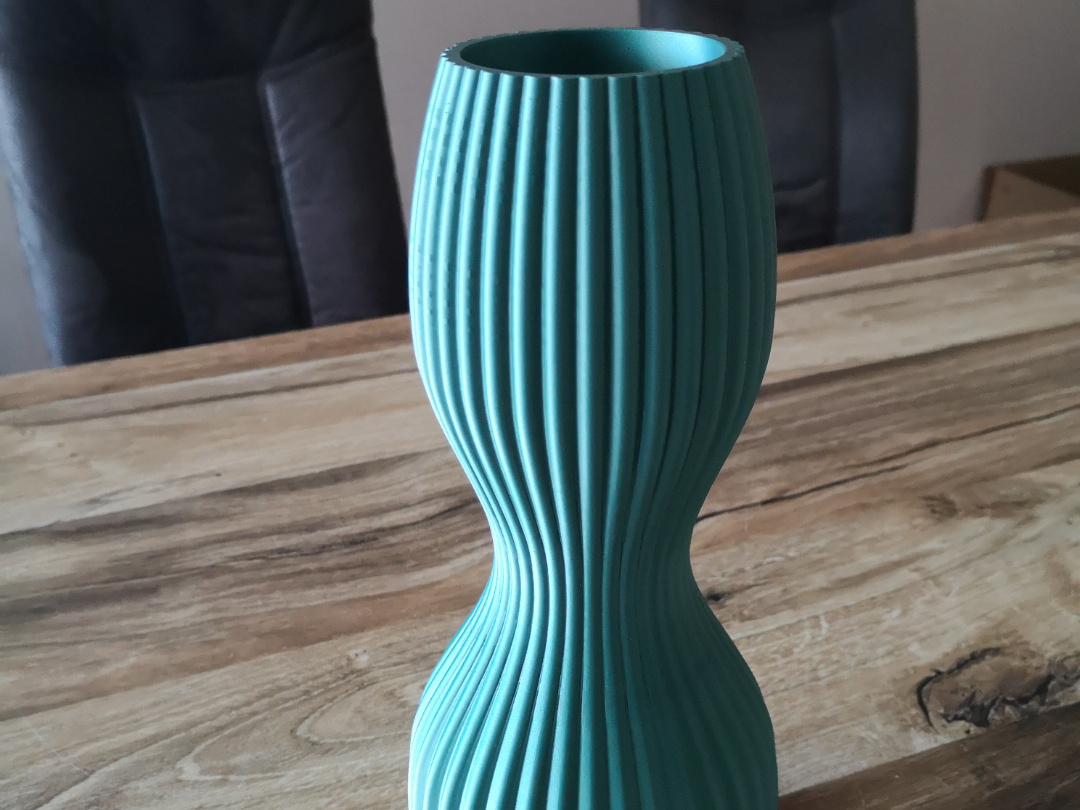 Modern Ribbed Vase