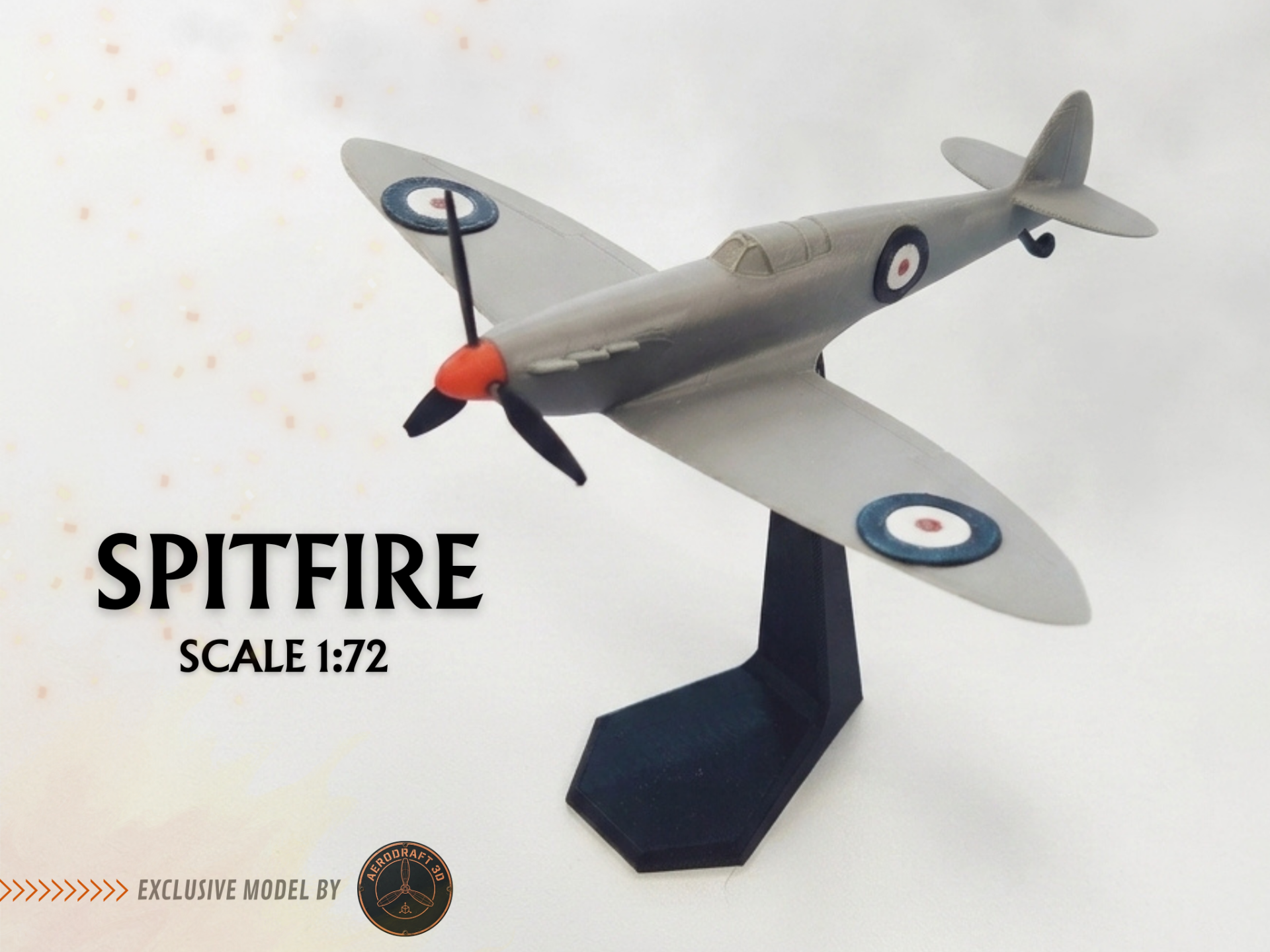 Spitfire Aircraft Model - 1:72