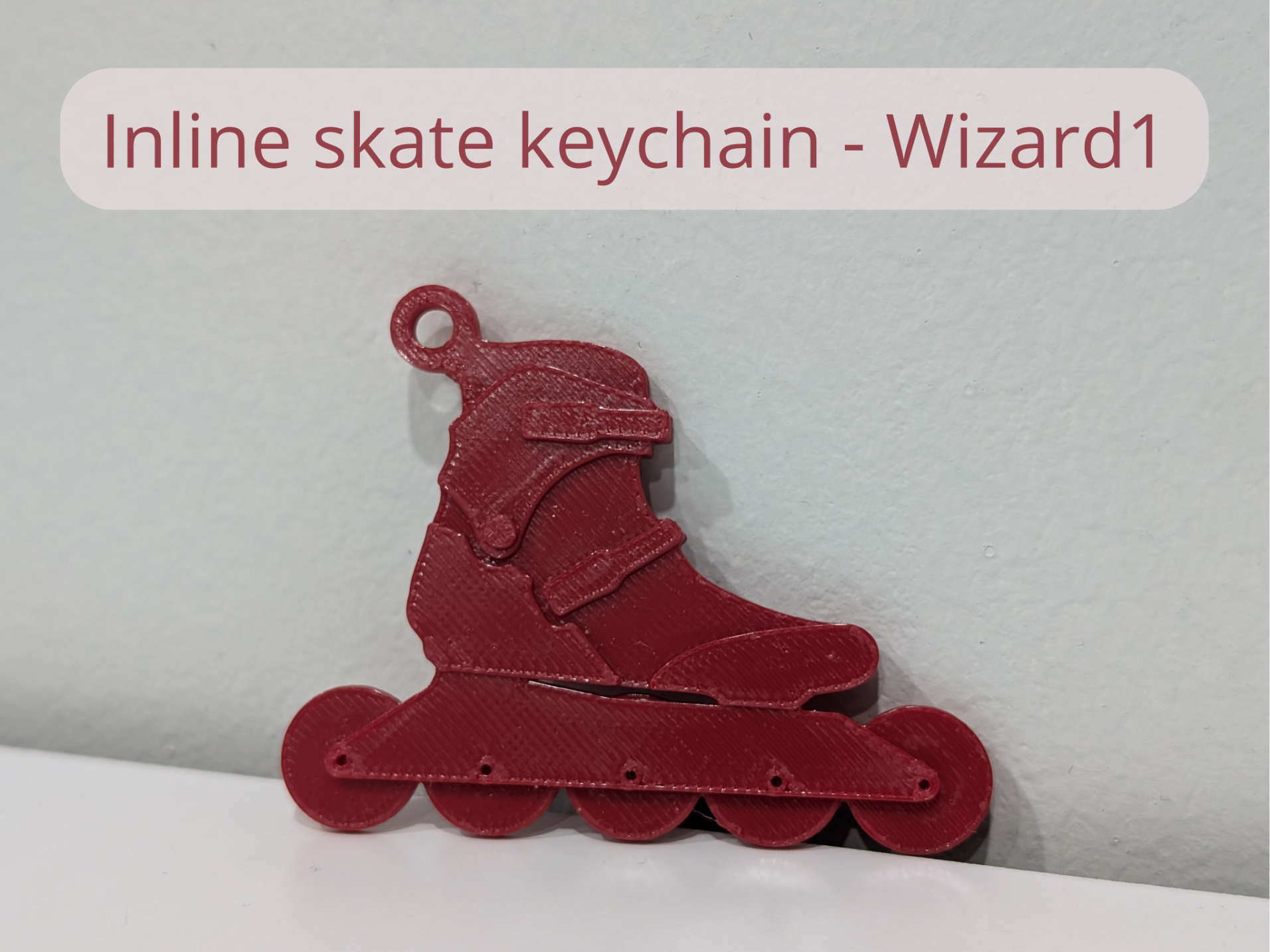 Inline skate keychain - Wizard1