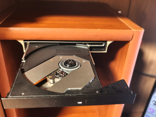 Under-Desk Mount for External USB DVD Drive