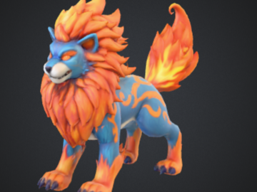 a handsome lion