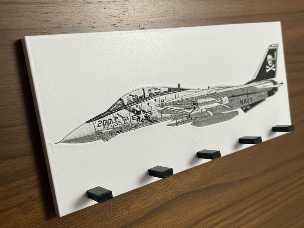 f14 Jolly Rogers hueforge keyholder