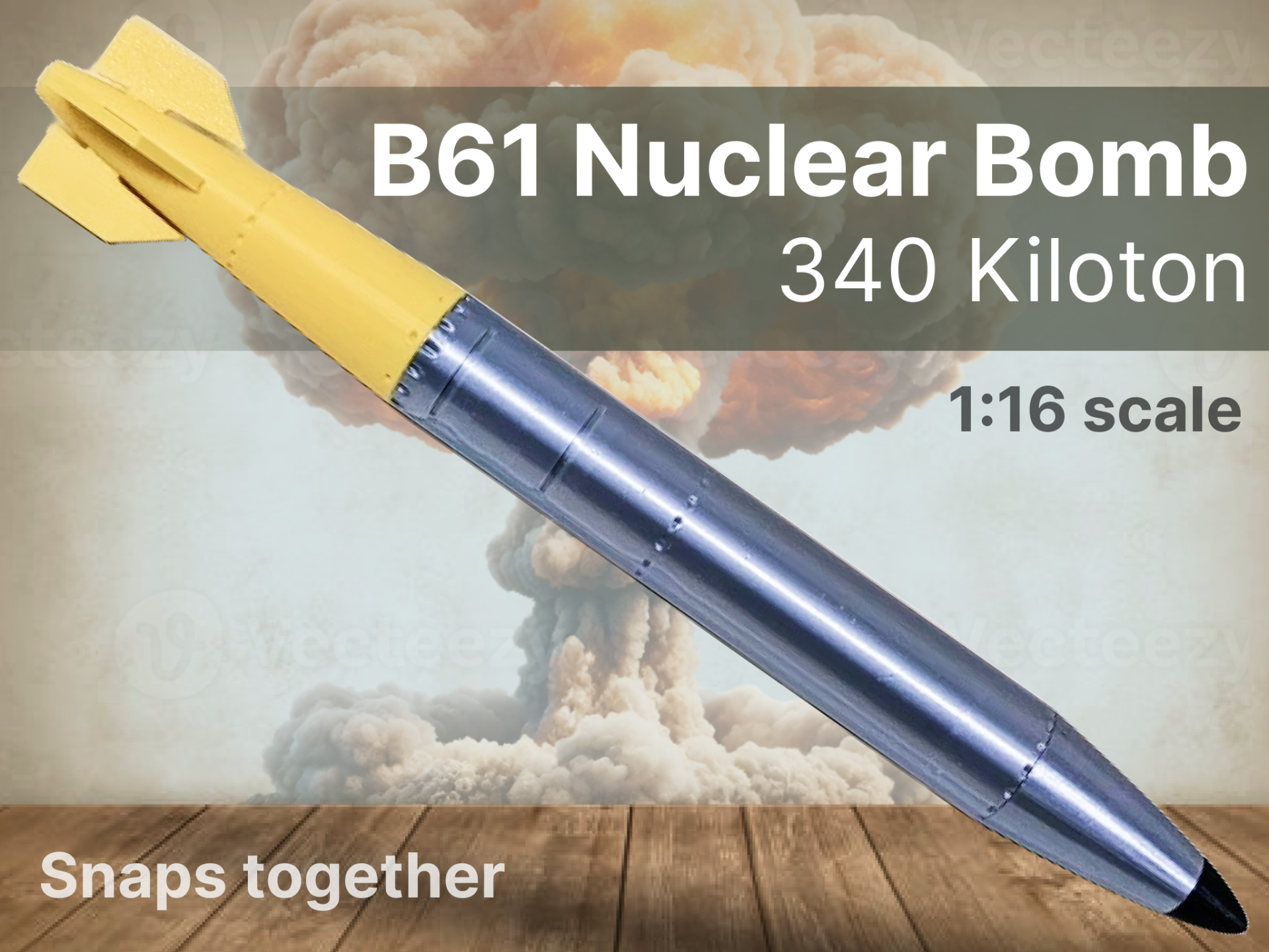 B61 Nuclear Bomb -- 340 Kiloton -- Snaps Together