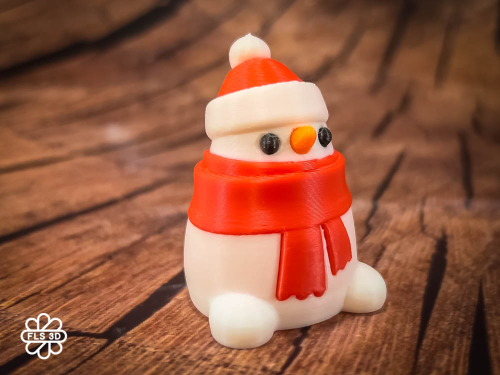 Snowman with christmas hat