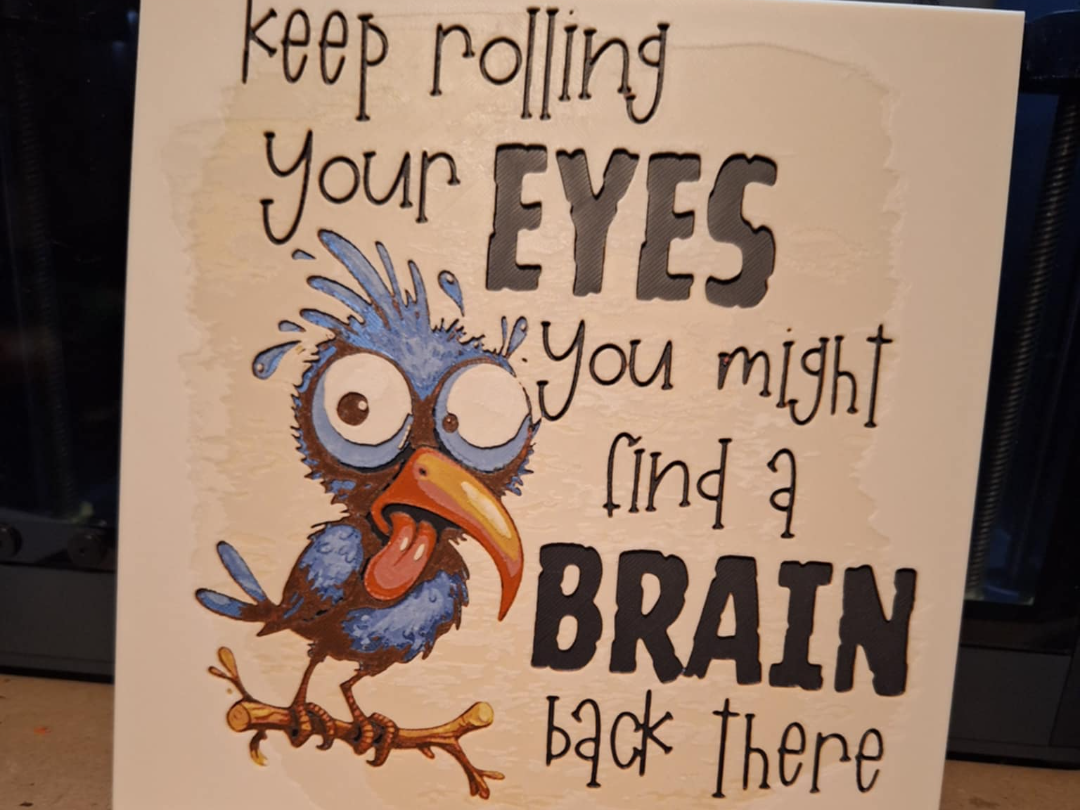Eye roll - Sarcastic hueforge