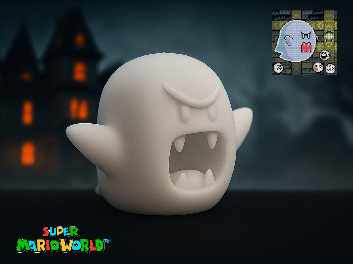 Retro-ween - Halloween Big Boo Super Mario World