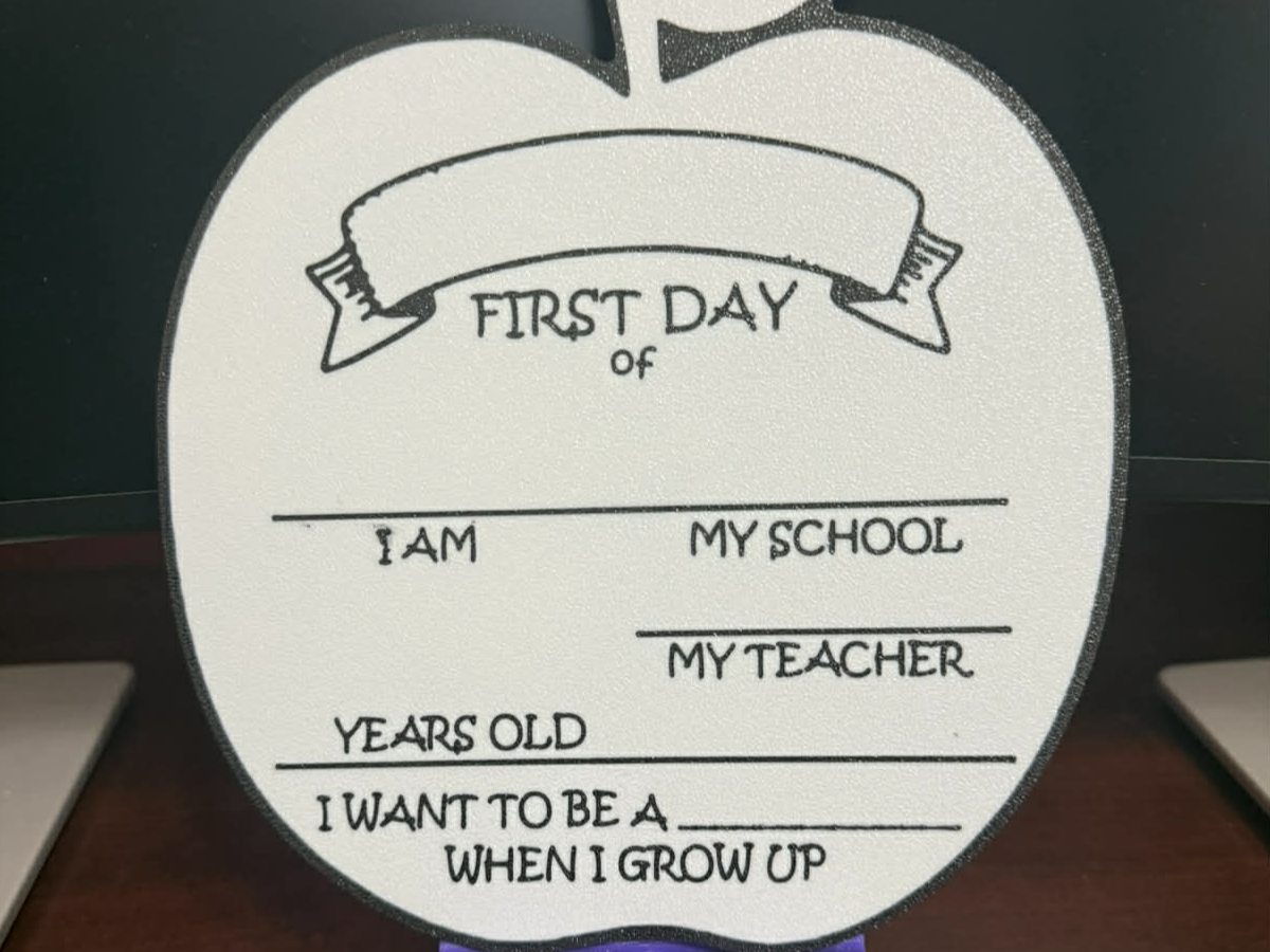 First Day of School Apple