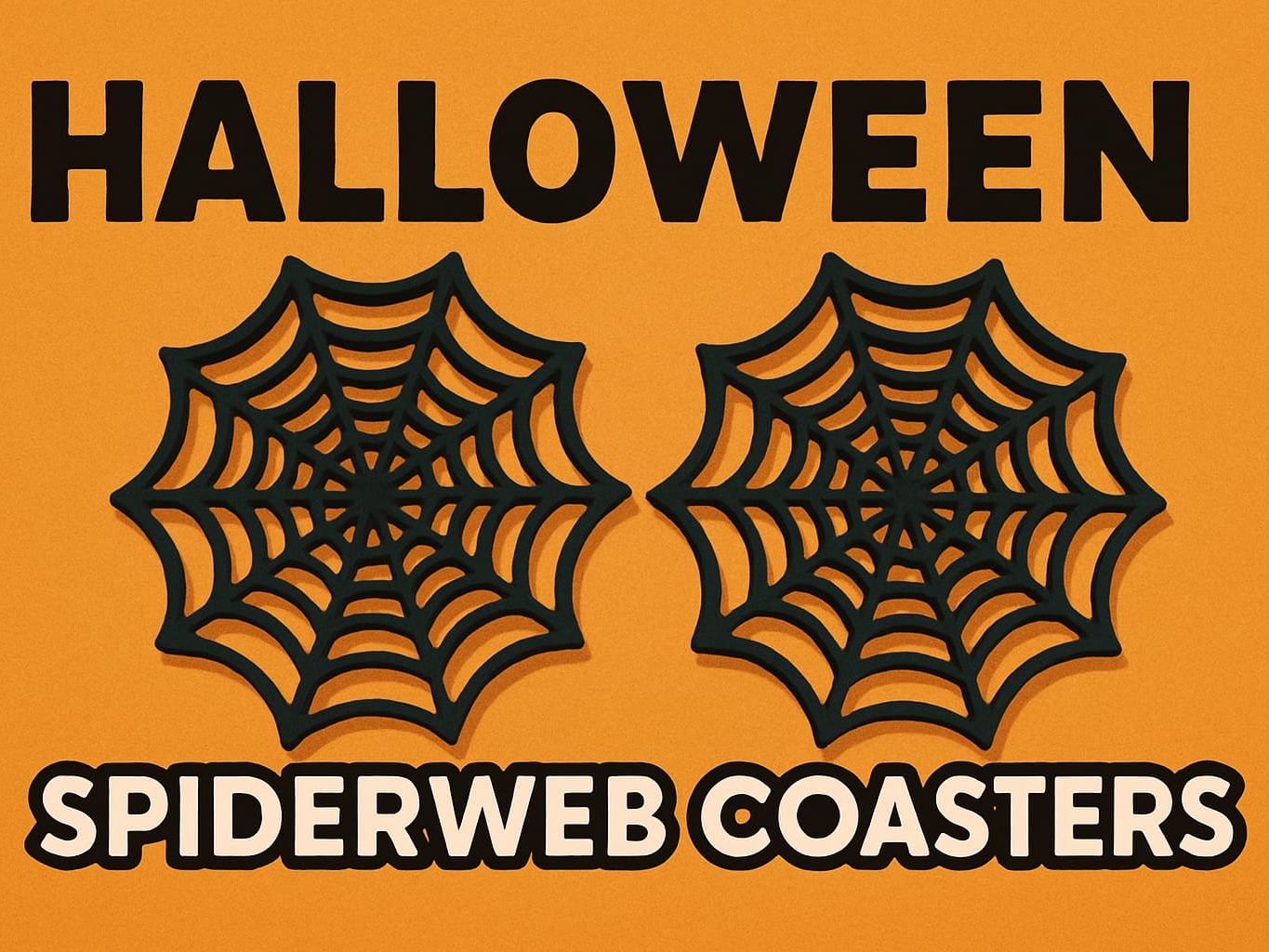 Spiderweb coasters