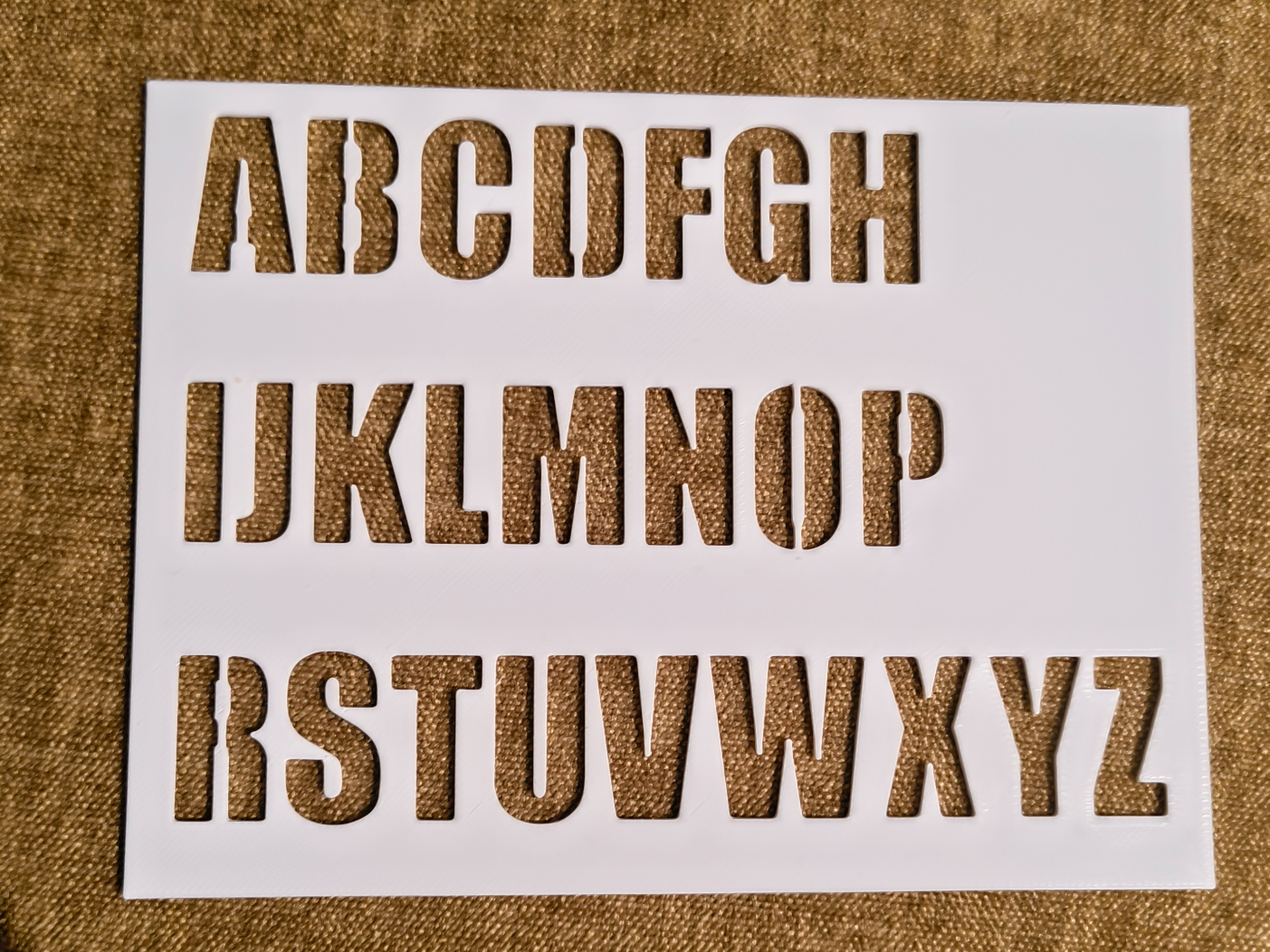 Stencil for IMPACT font