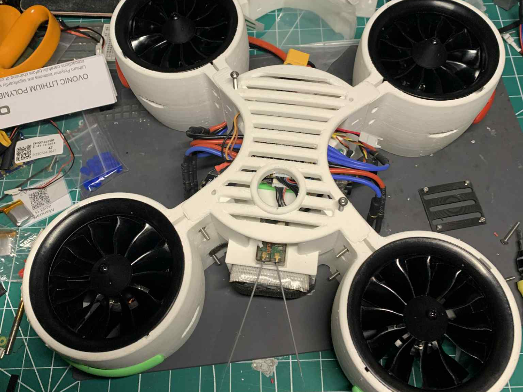 Quadcopter Drone 70mm EDF - Large Battery 48x48mm