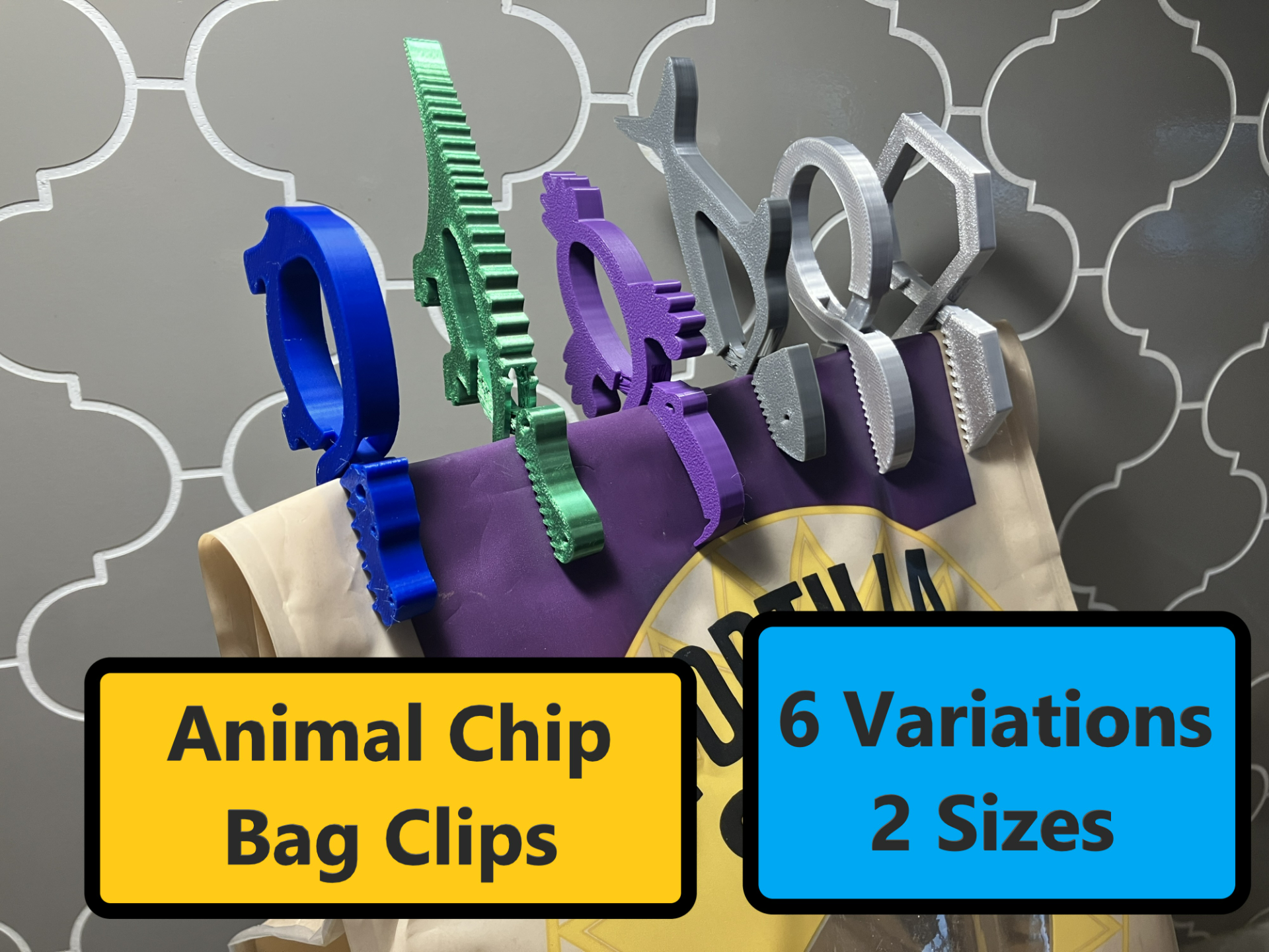 Animal Chip Bag Clips