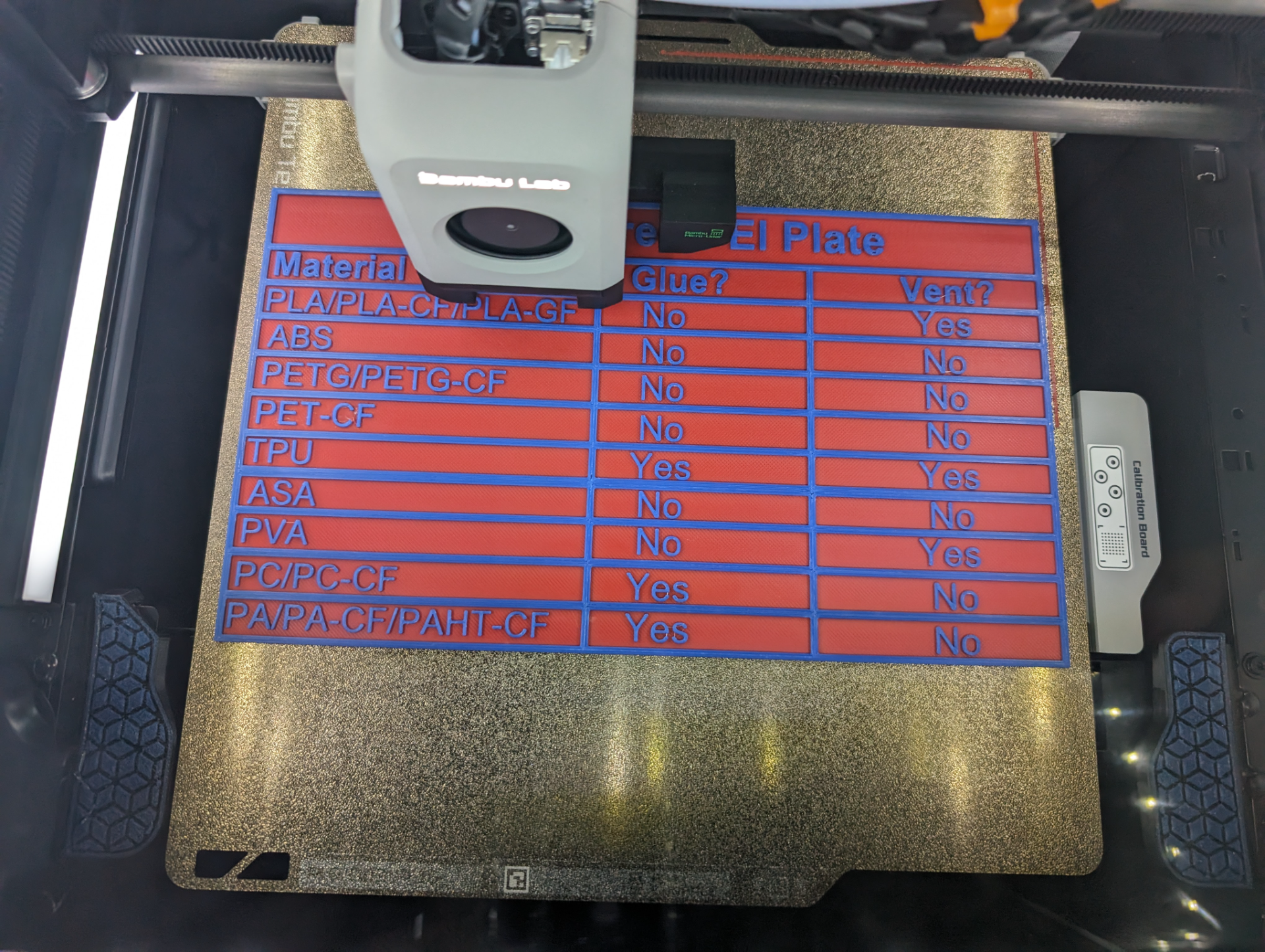 Bambu build plate glue & vent guide