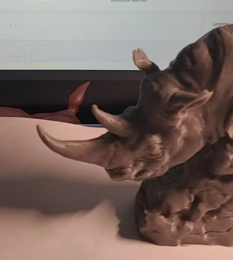 rhino bust stand base