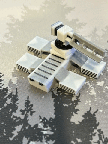 Hover Tank W/ Plasma Cannon Fidget (ROTATES)