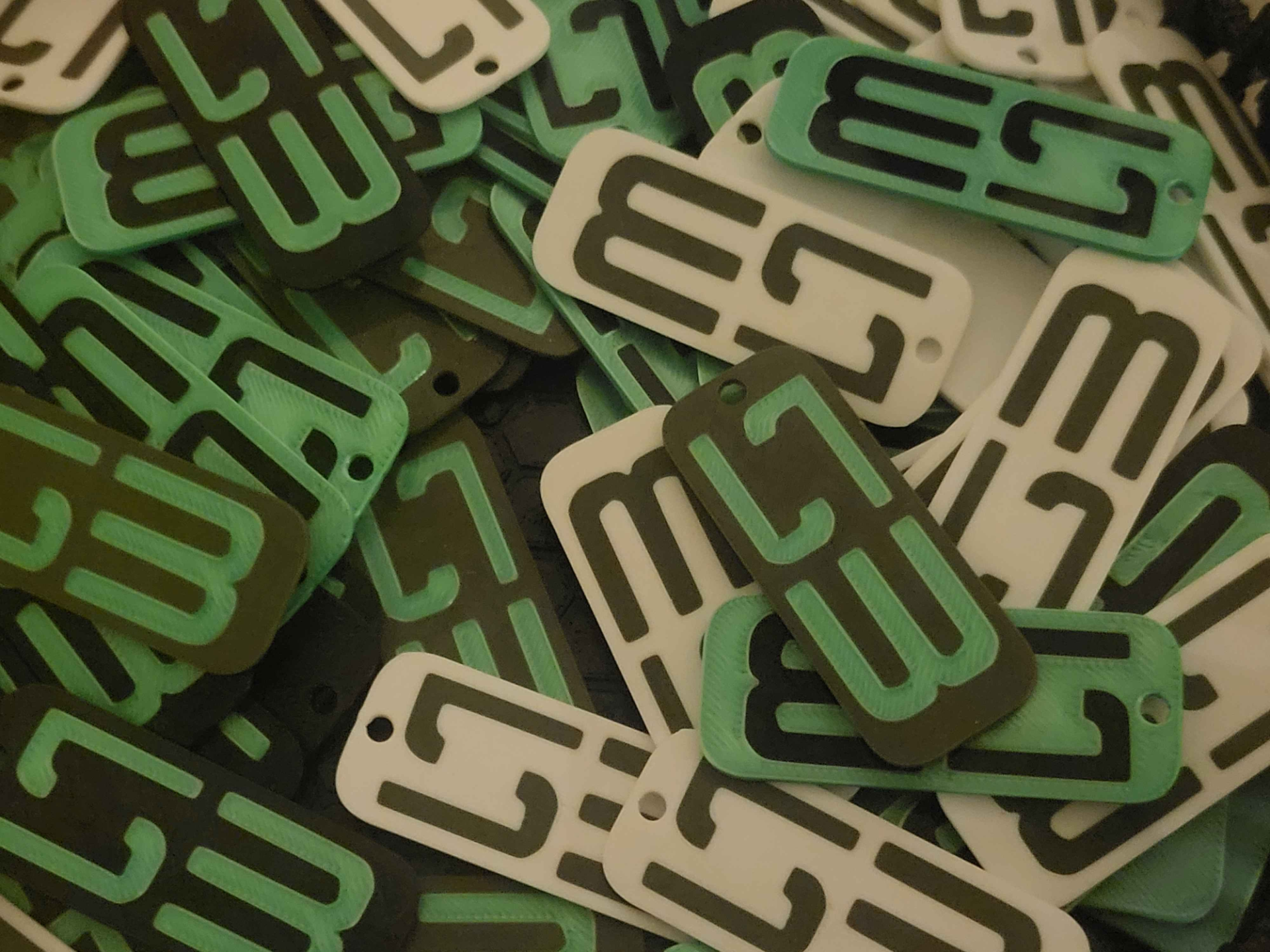 Area 53 Number Keychain