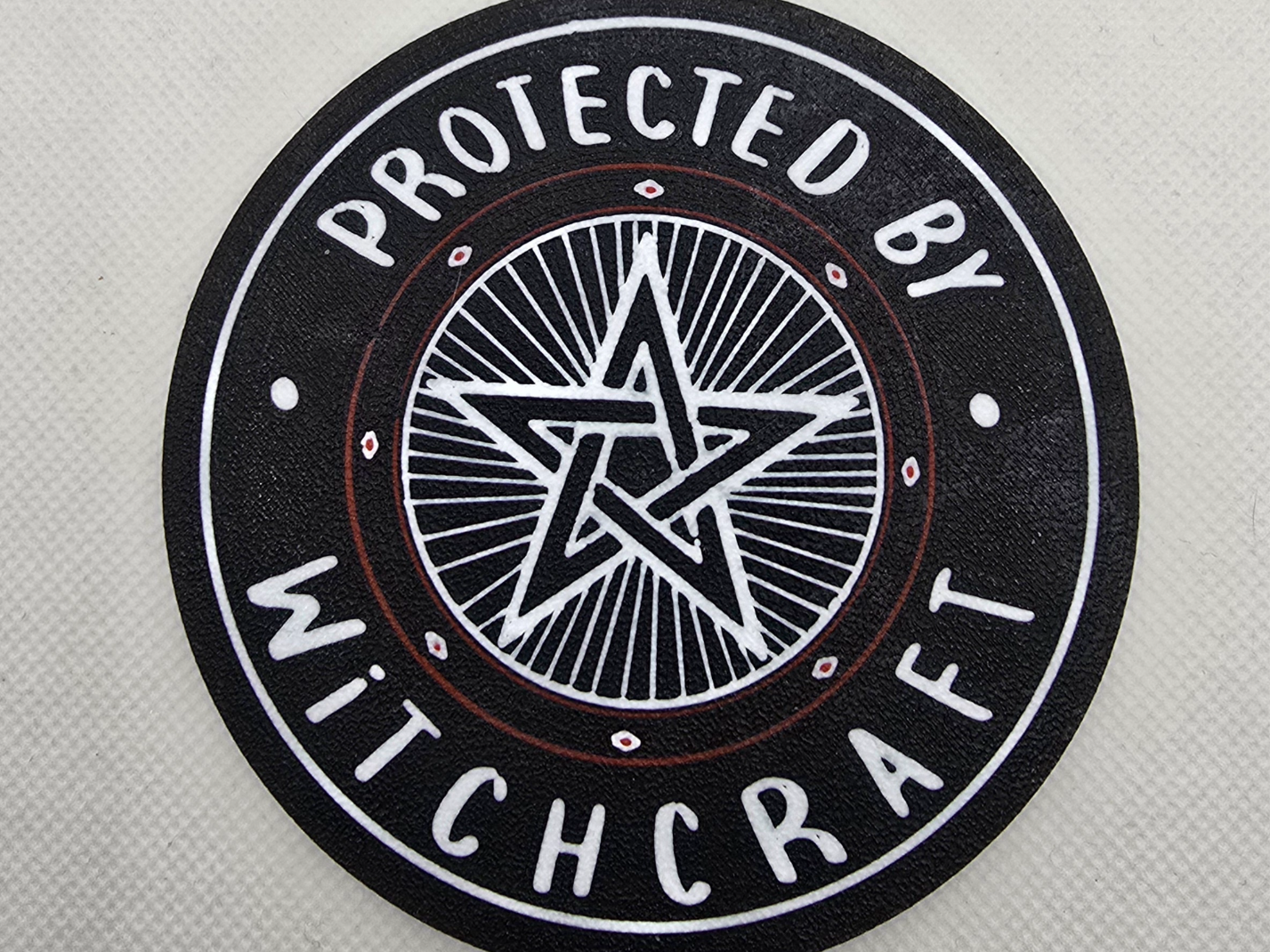 Protected by Witchcraft Coasters