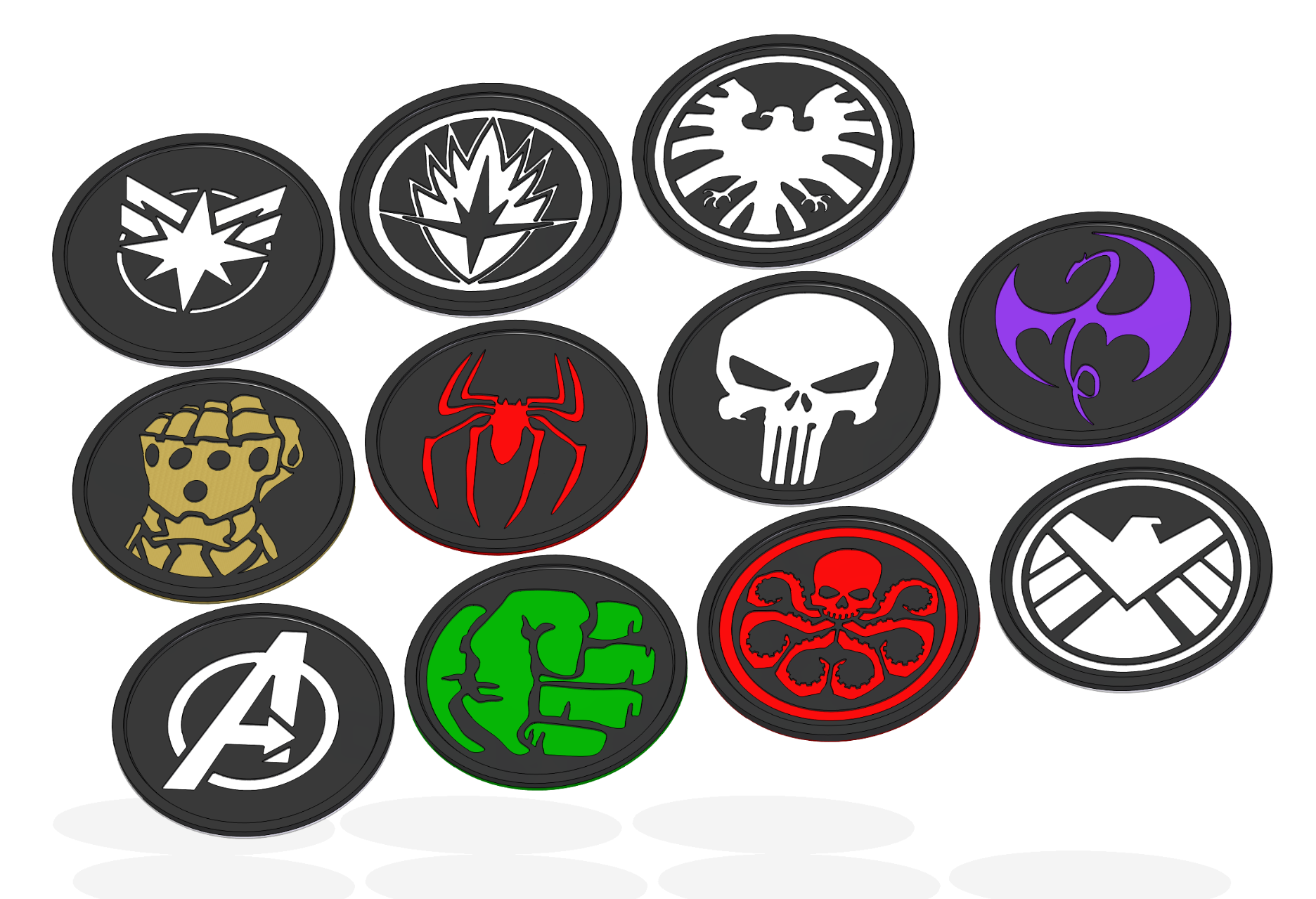 Marvel coasters
