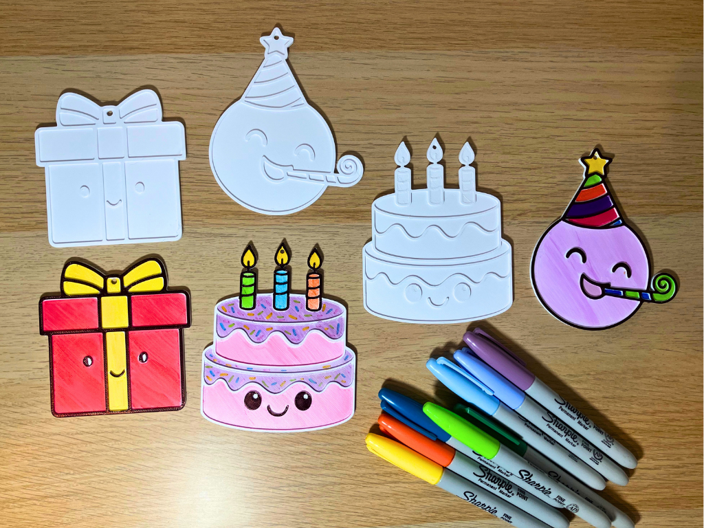 NEW!! Birthday Celebration Colouring Set