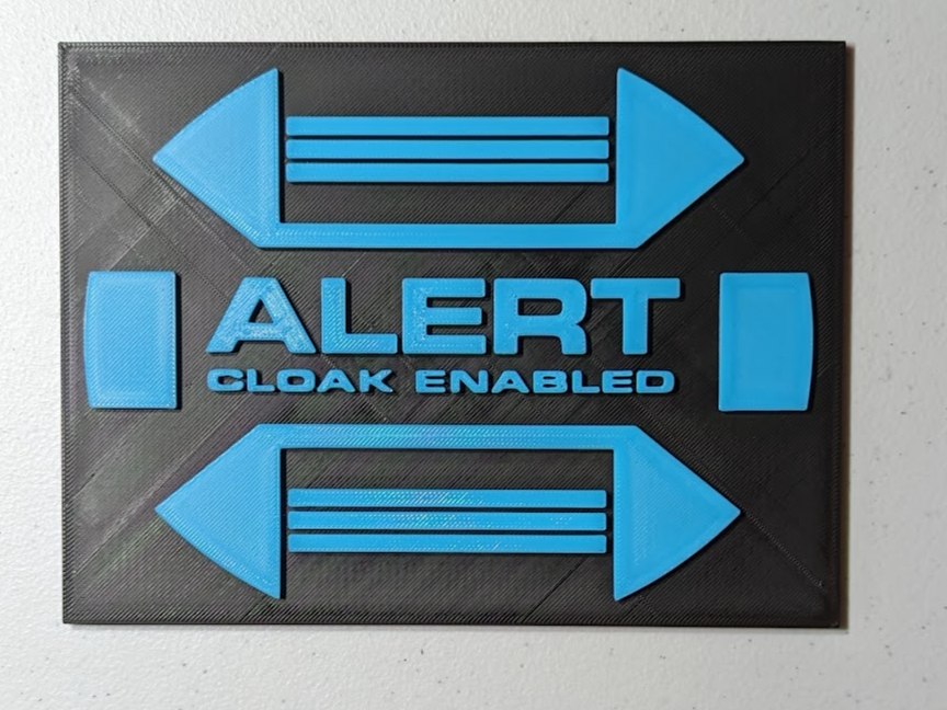 Cloak Enabled Alert