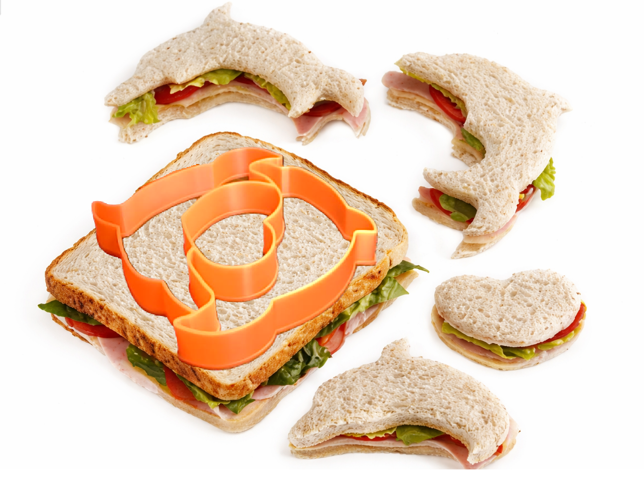 Sandwich Cutter Dolphin toust bread