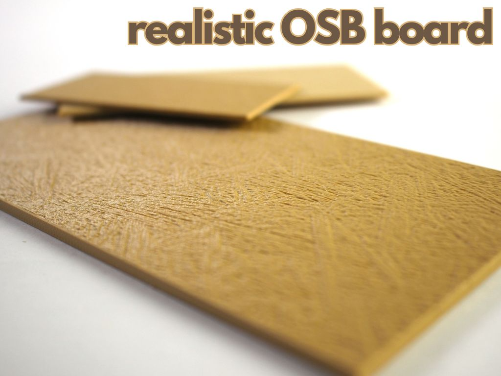OSB Board - Realistic Textured Panel