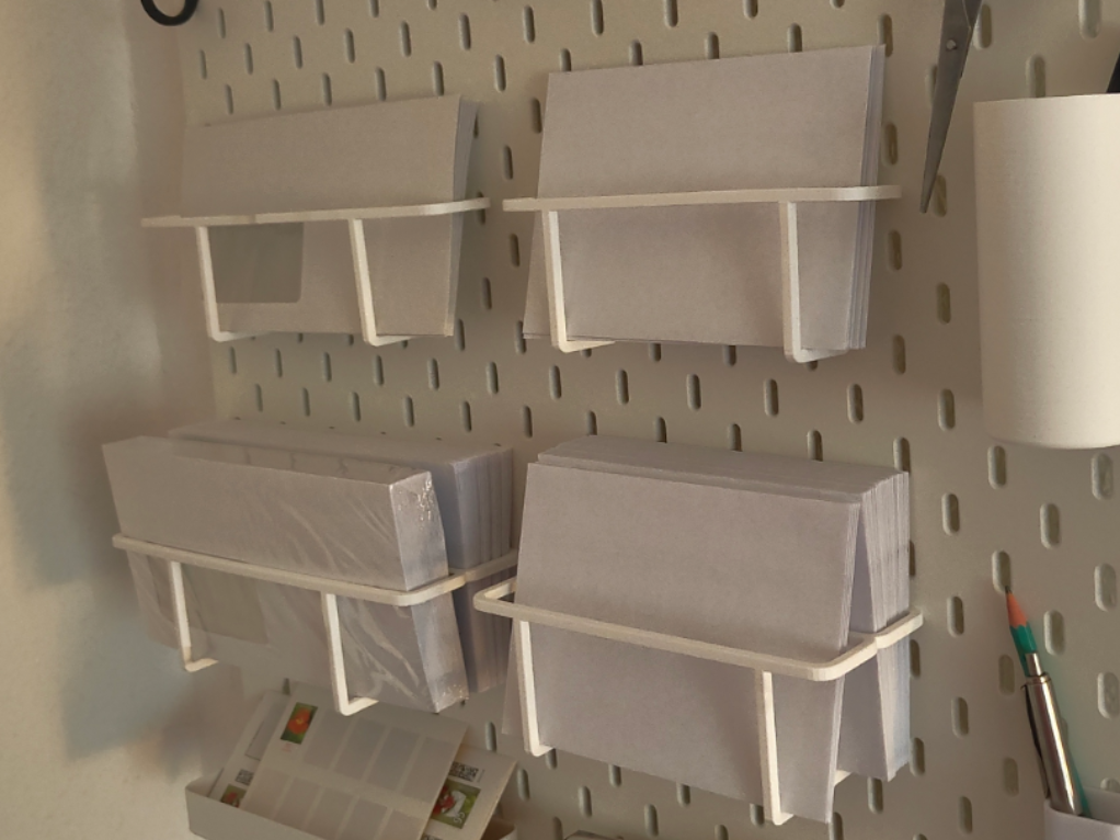 Ikea Skadis Briefumschlag Halterungen