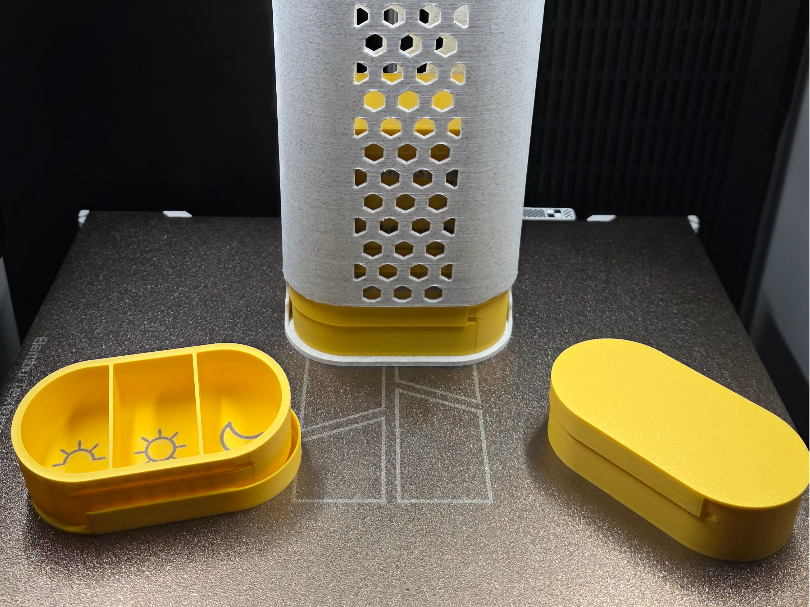Tablettendose - 7Tage / 3Fächer + FIFO Tower