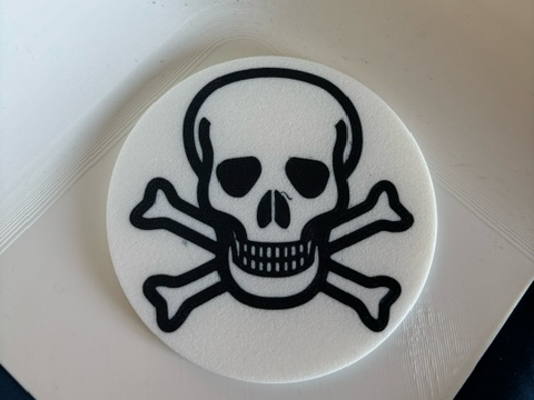 Skull and Crossbones pirate coaster