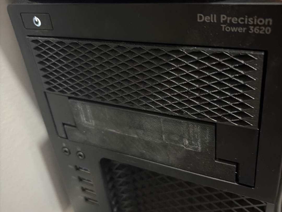Dell Precision 5.25 HDD tray and front bay cover