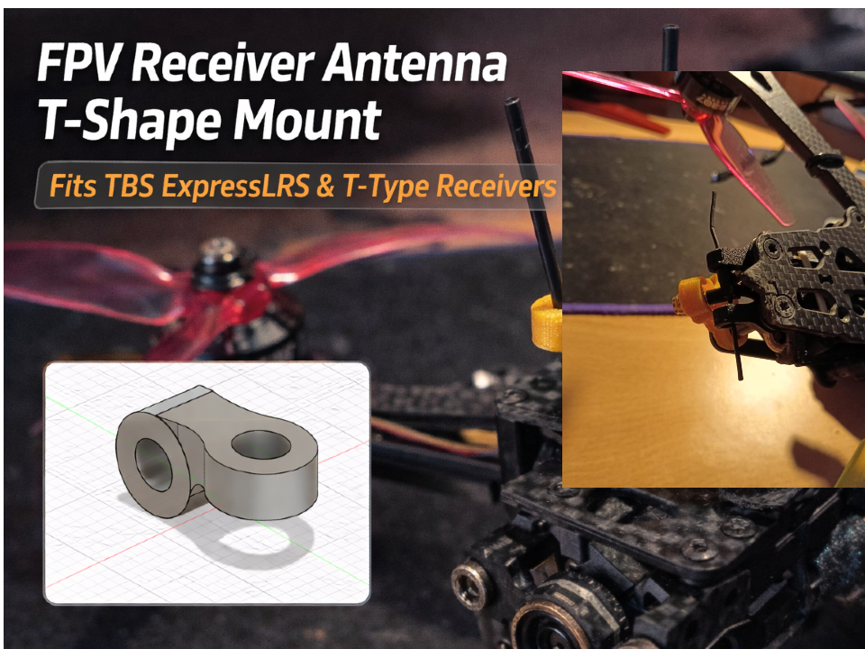 FPV Receiver Antenna T-Mount (T-Type)