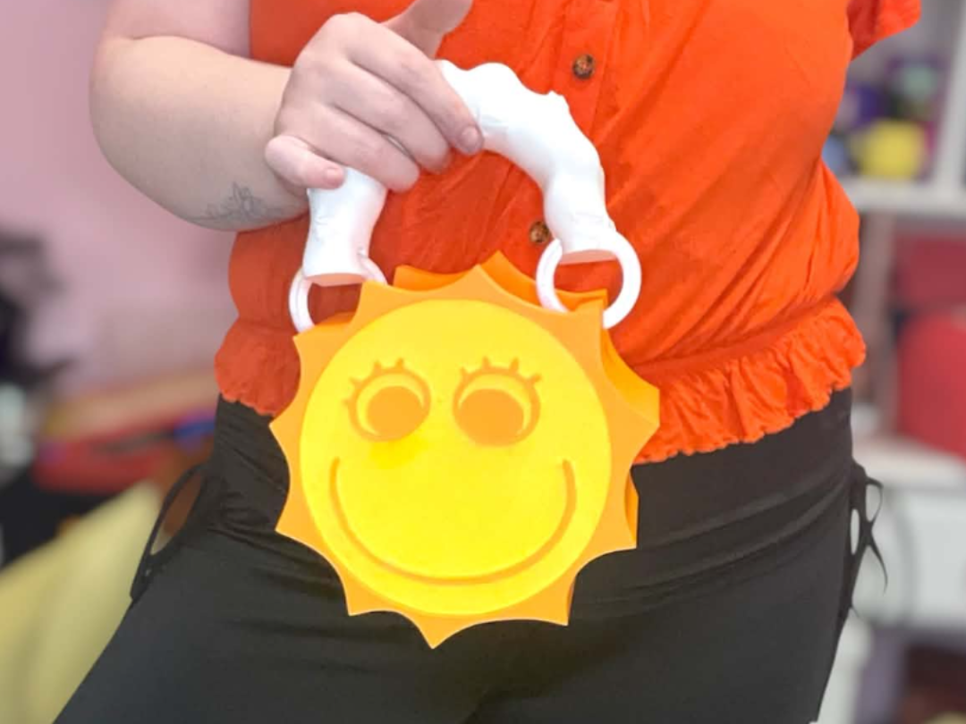 The Amazing Digital Circus Sun Popcorn Bag Purse