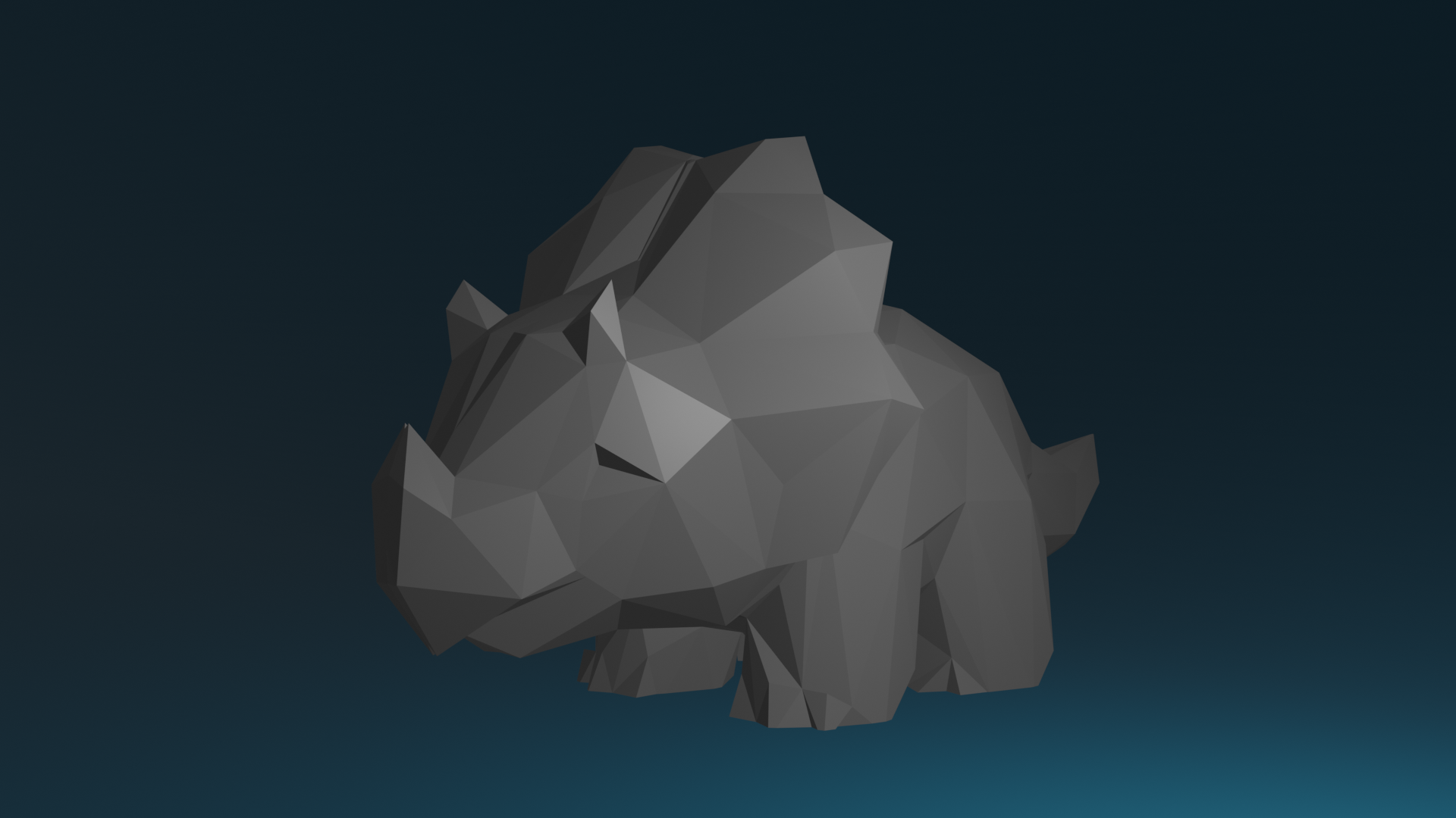 Low Poly Triceratops