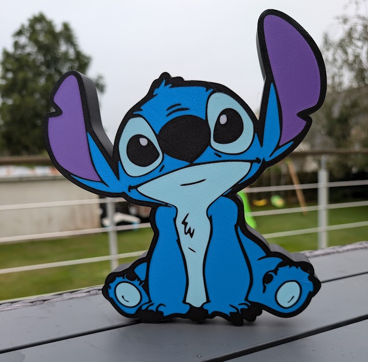 lightbox stitch lampe fan art