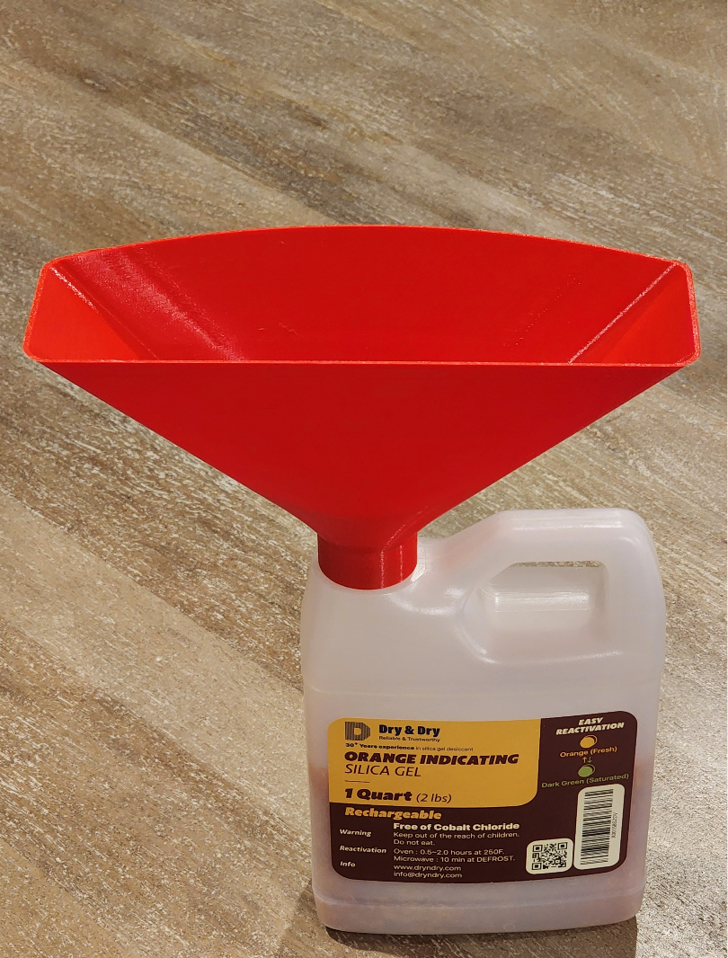 Dry & Dry 1 Qt. Large Tray Desiccant Funnel
