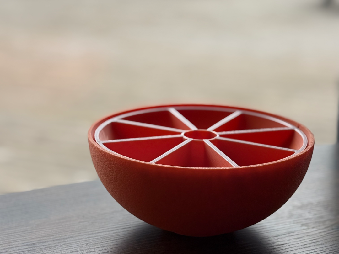 Snack Bowl with Trash - Orange