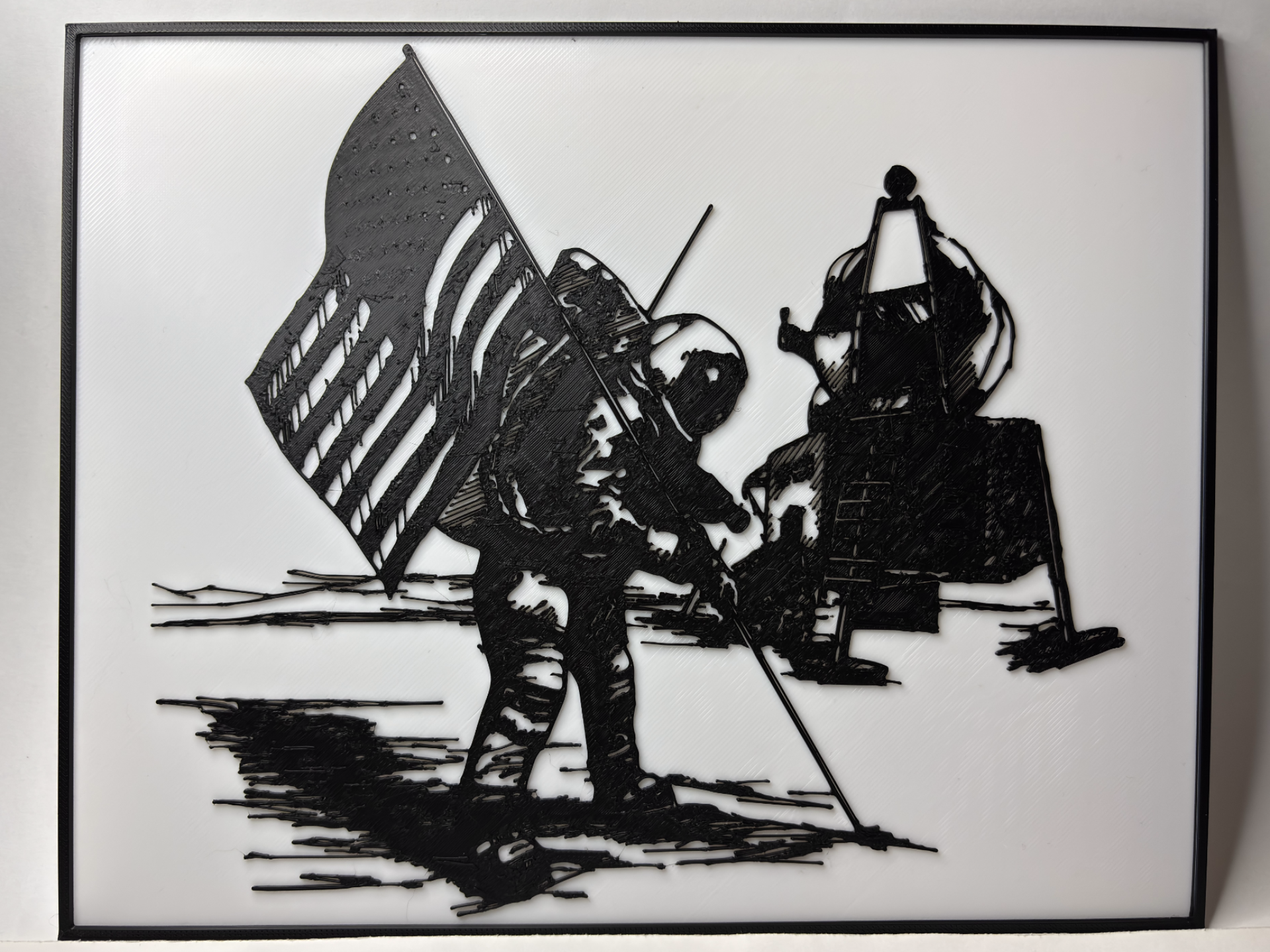Apollo 11 - Lunar Flag Assembly - Illustration