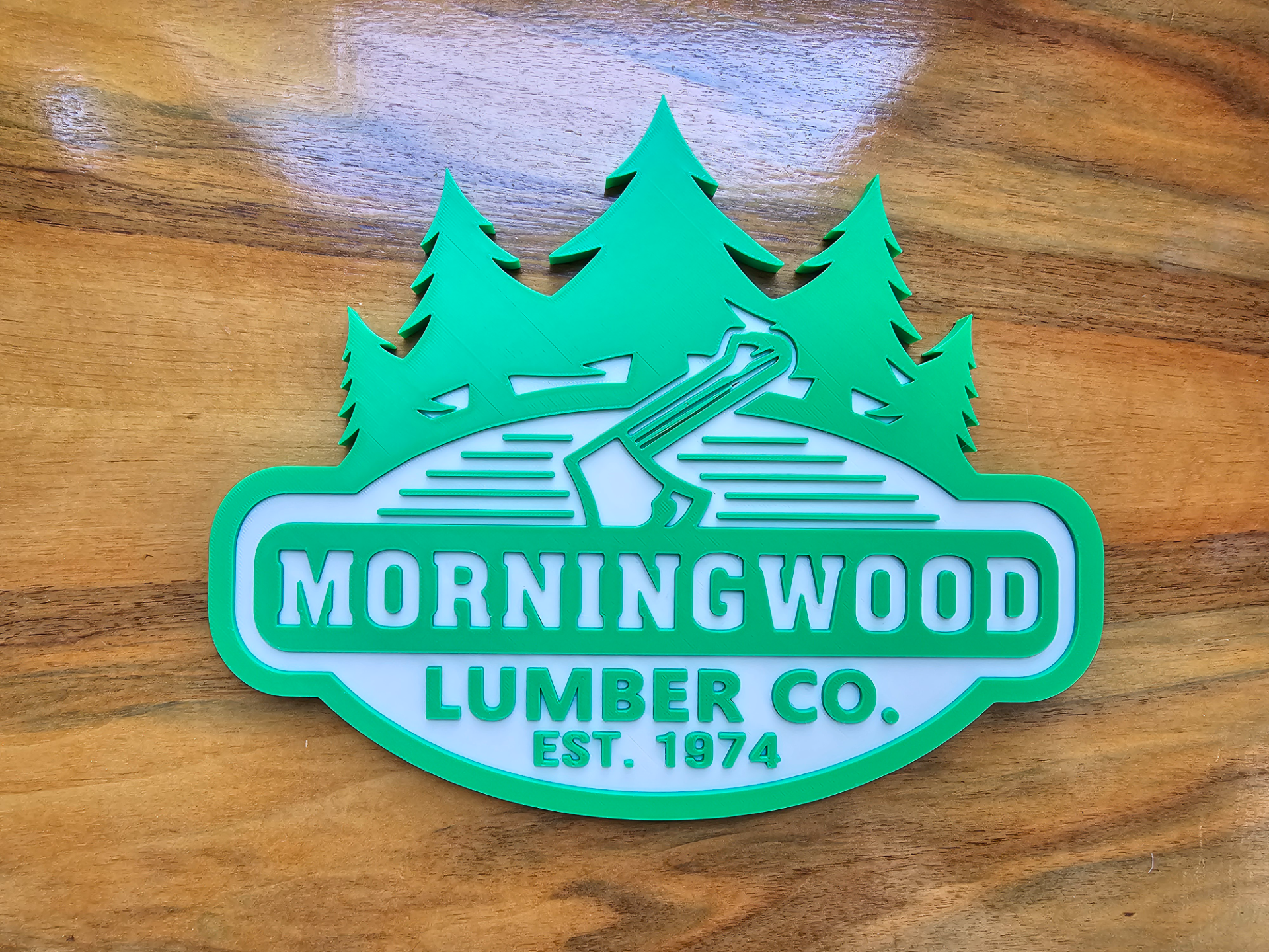 Morningwood Lumber Co. – 3D Printed Sign
