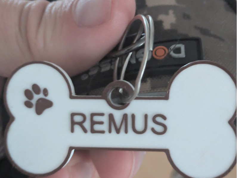 Dog Nametag (customizable in BambuStudio)