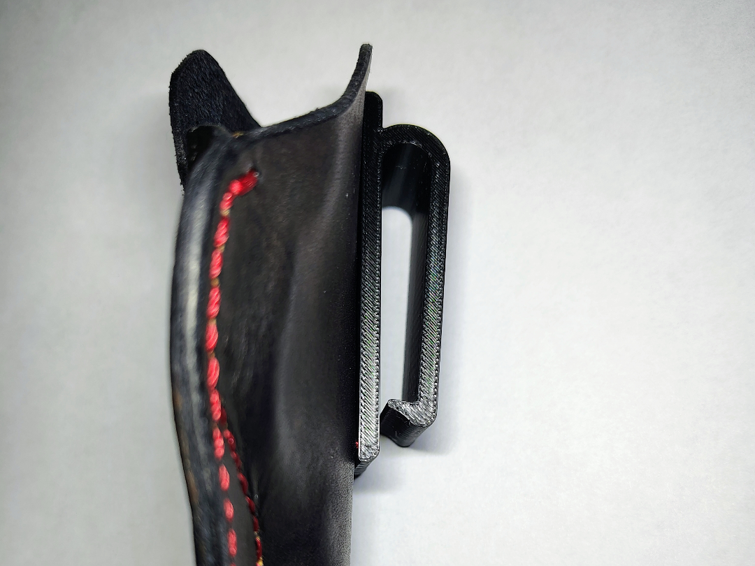 Sew-on IWB clip for pocket pistol holsters