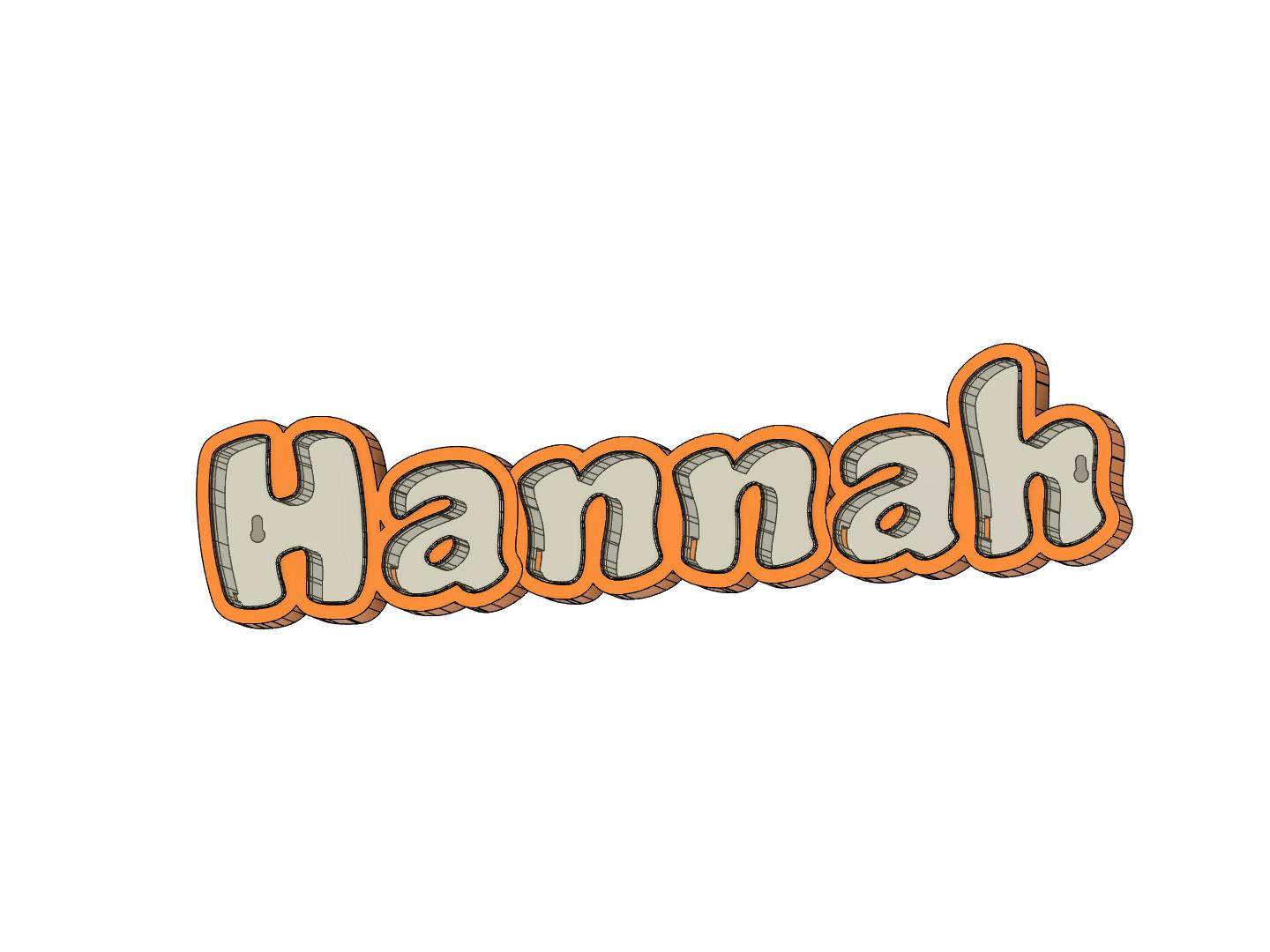 LED Namenlampe Hannah