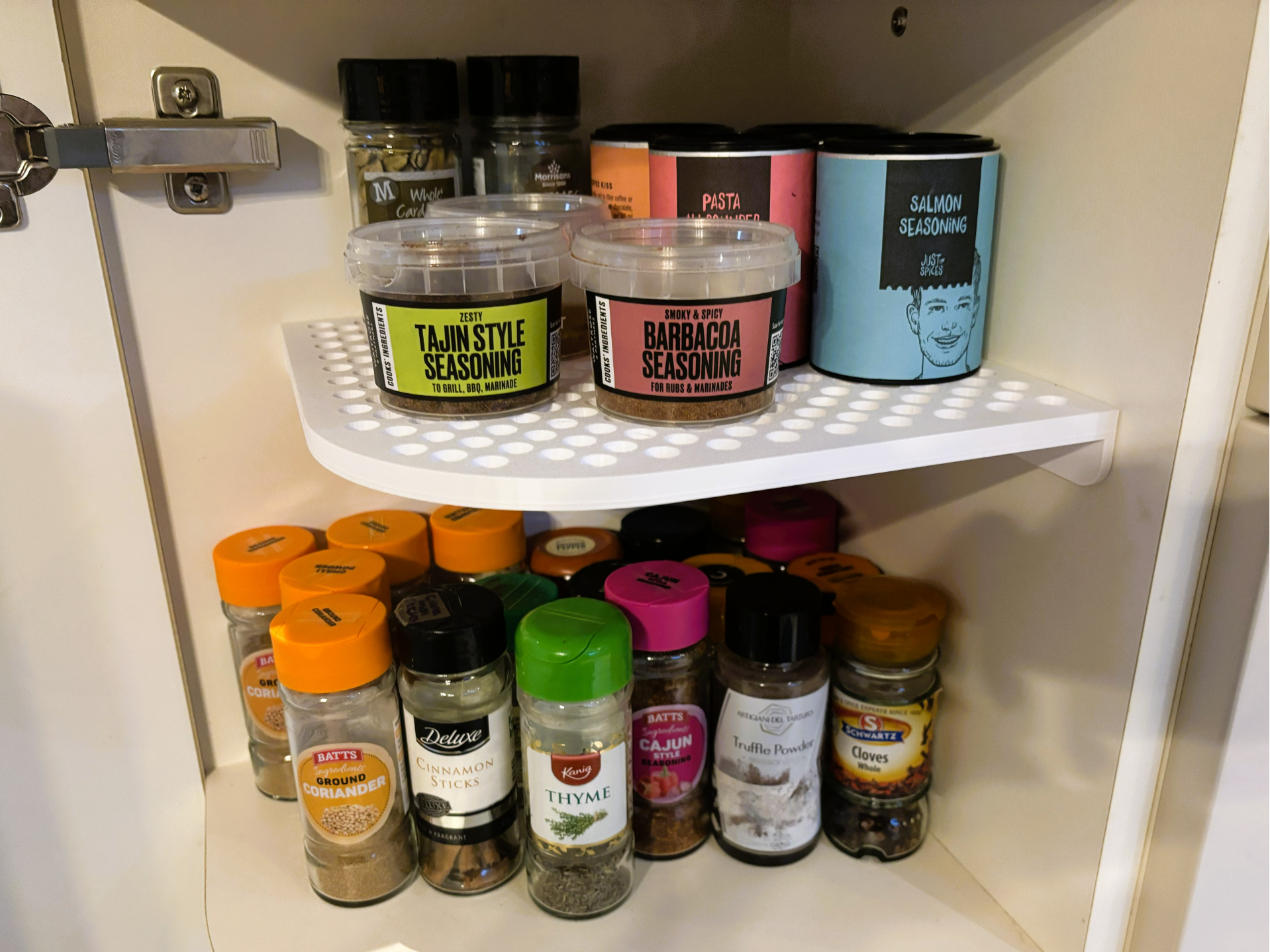 Kitchen Cabinet Corner Spice Shelf