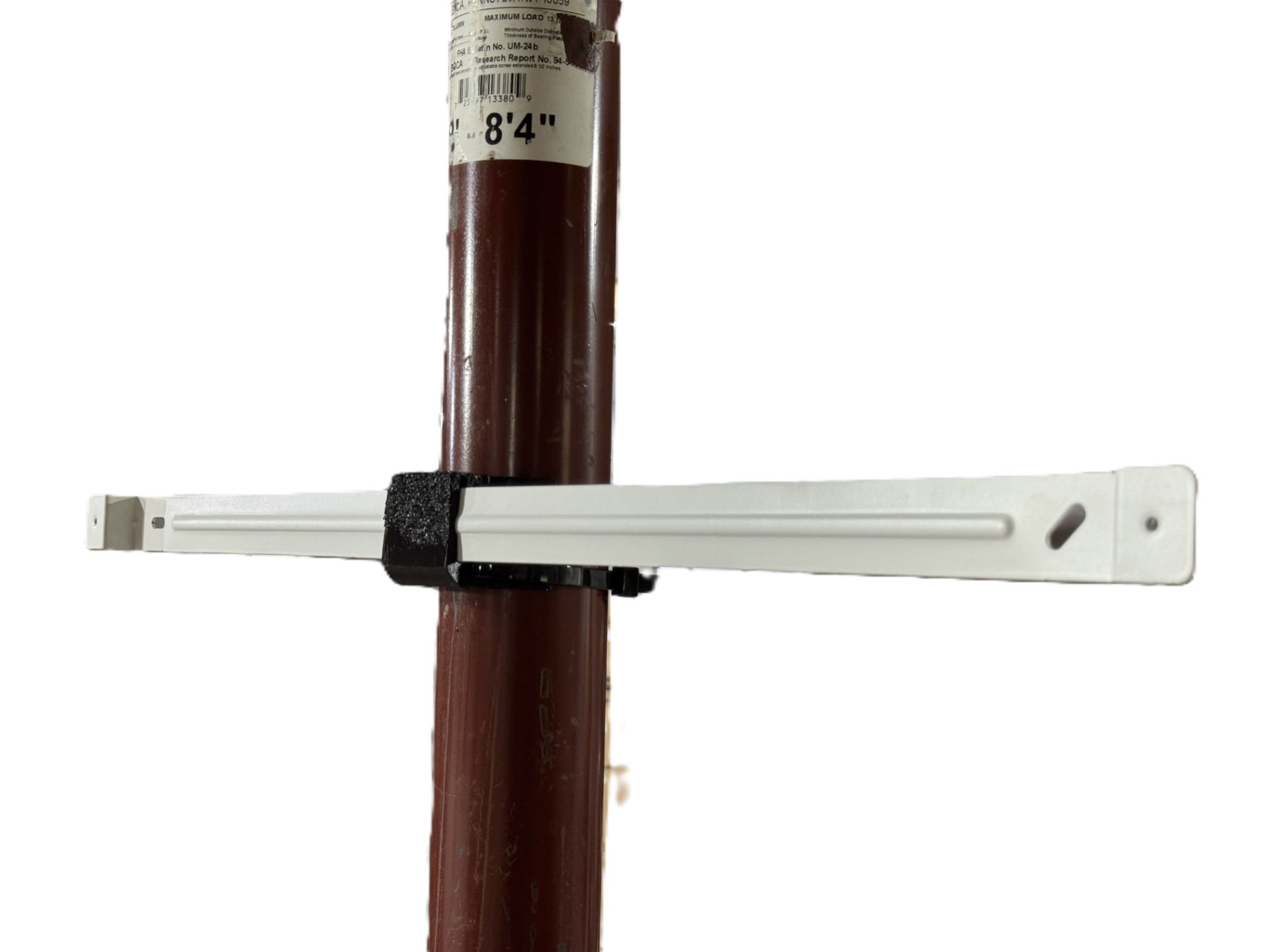 Non destructive Pole mount for skadis pegboards