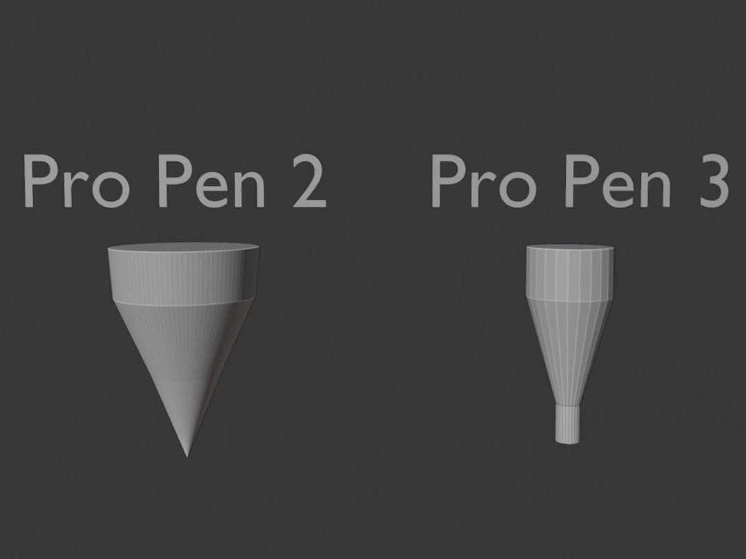Wacom Pro Pen 2/3 Pen Holder Boolean Cutouts