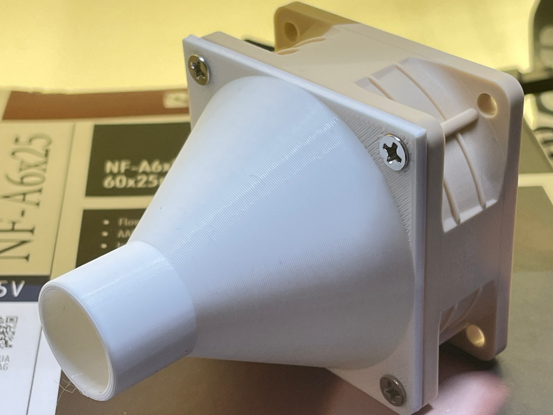 CPAP hose dryer adapter for 60mm fan