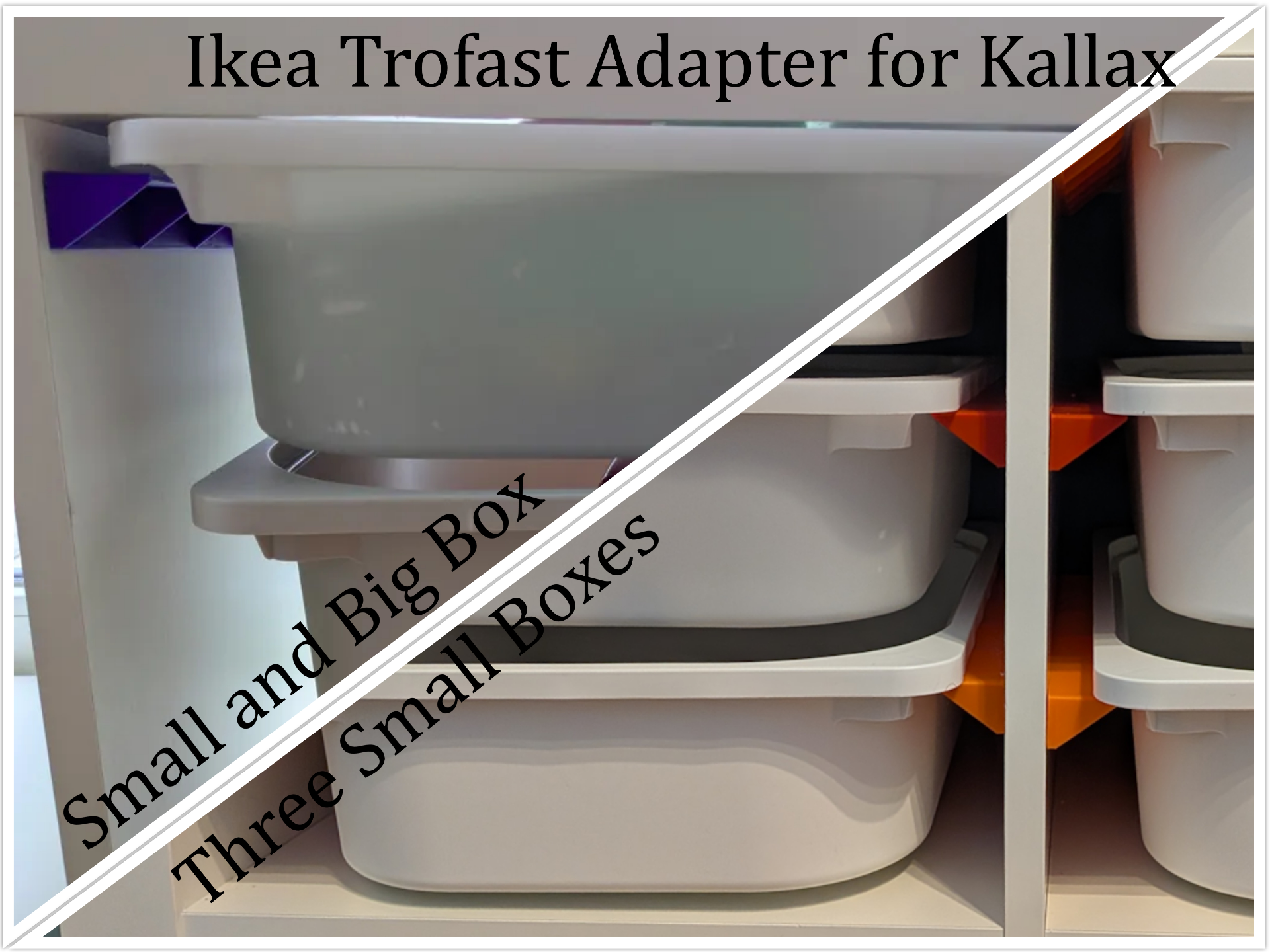 Kallax Rail Adapter for TROFAST Bins (IKEA Hack)