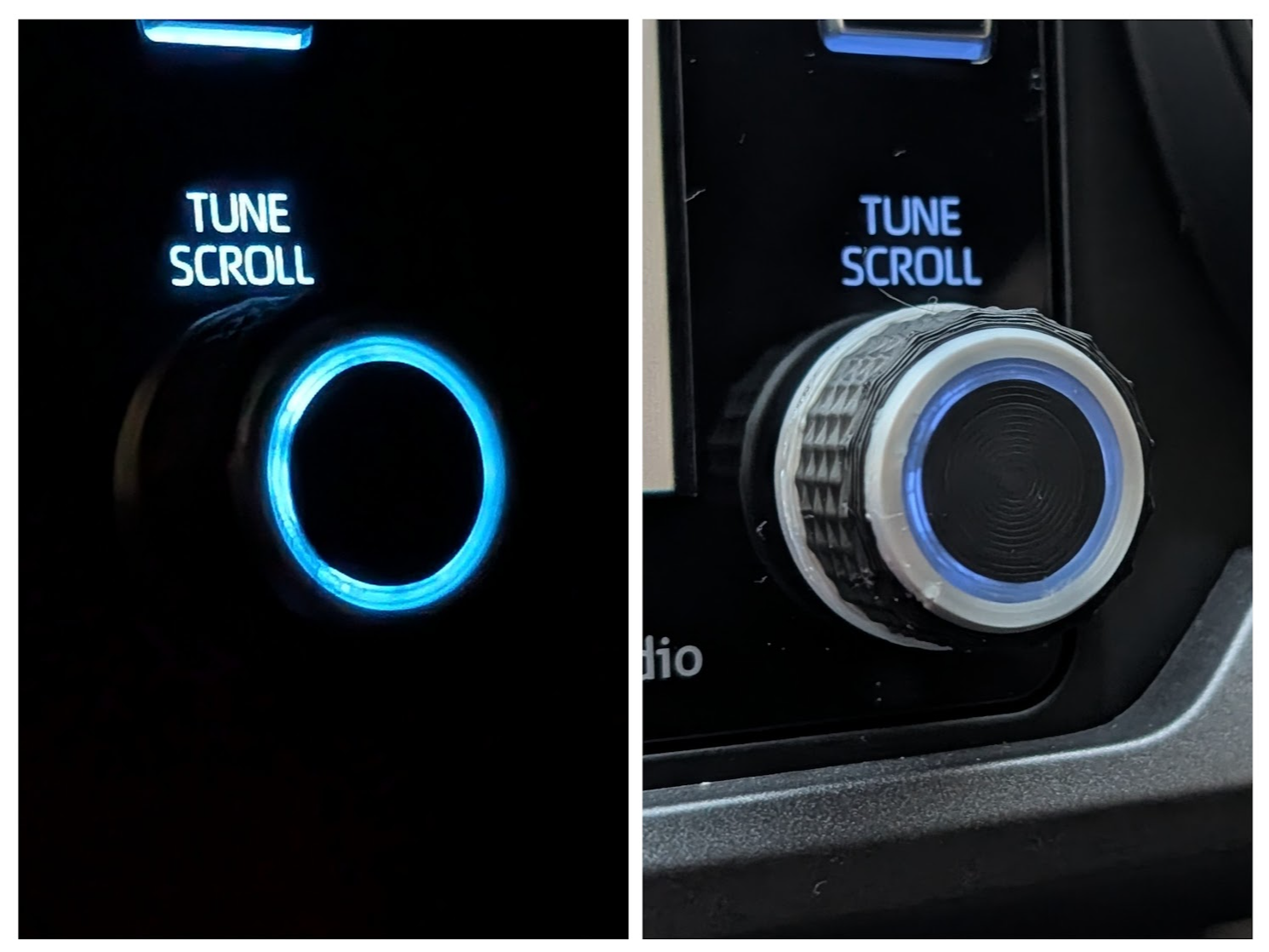 ILLUMINATED Toyota Tacoma Radio Knobs (MY 2020+)